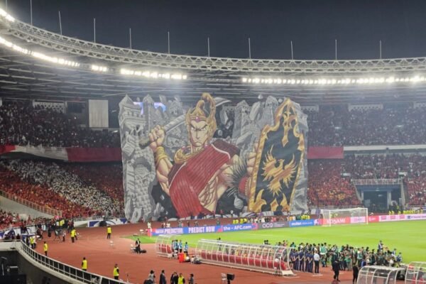 Berbagai Gerakan Dinamis: Koreografi Tifo Pendekar dalam Pertandingan Indonesia vs China