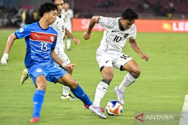 Gol Bunuh Diri Bawa Timnas Indonesia U23 Memimpin 1-0 di Babak Pertama